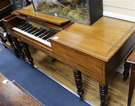 A Regency Gunther & Horwood mahogany square piano